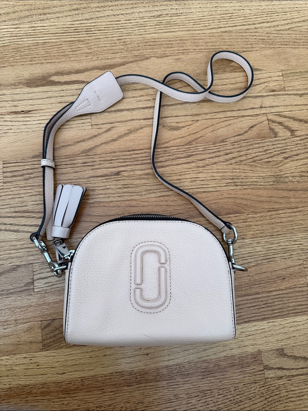 Marc Jacobs Blush Leather Crossbody Camera Bag